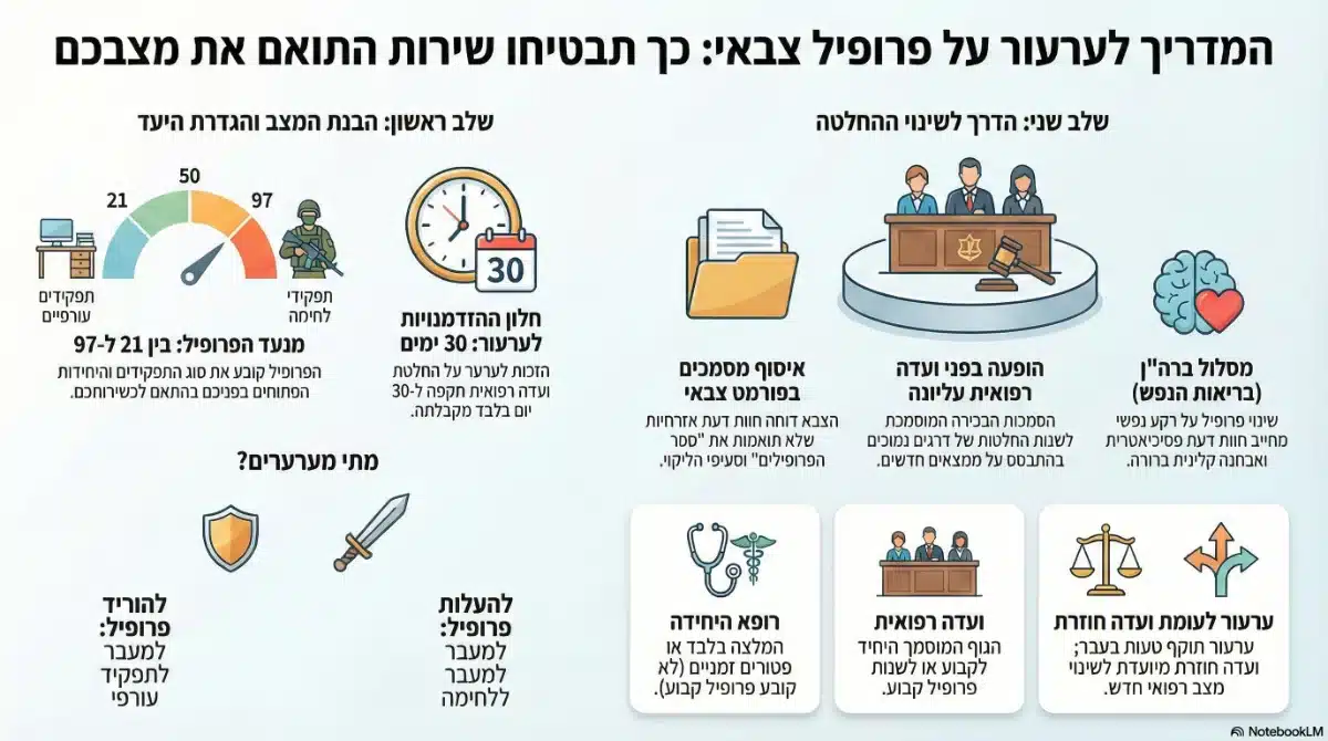ערעור על פרופיל צבאי